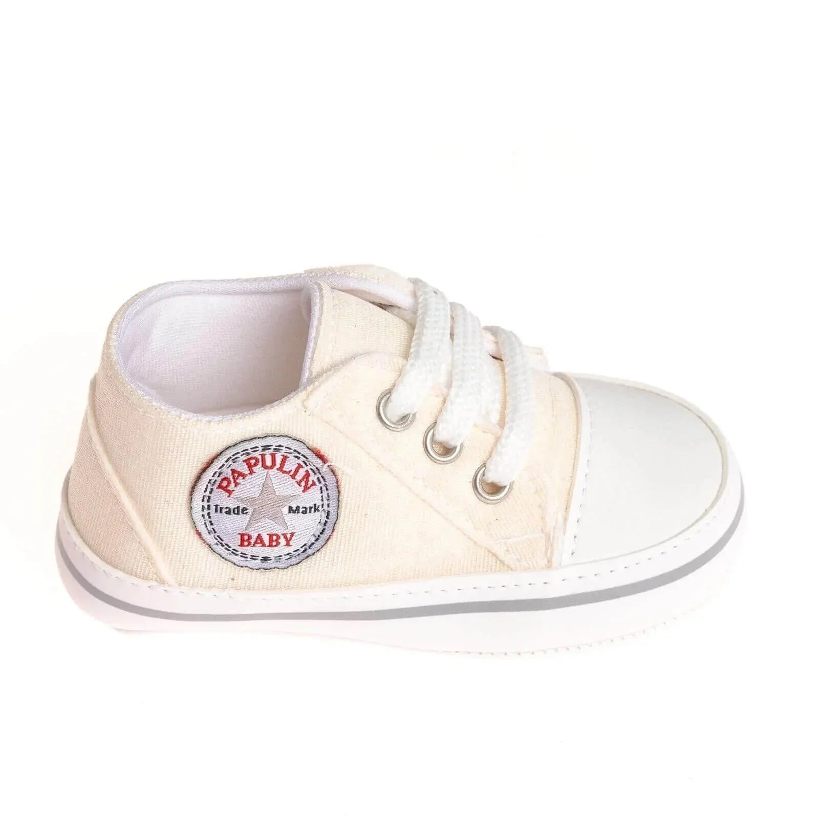 Papulin Unisex Booties - White - mezetto ebebek ebebek