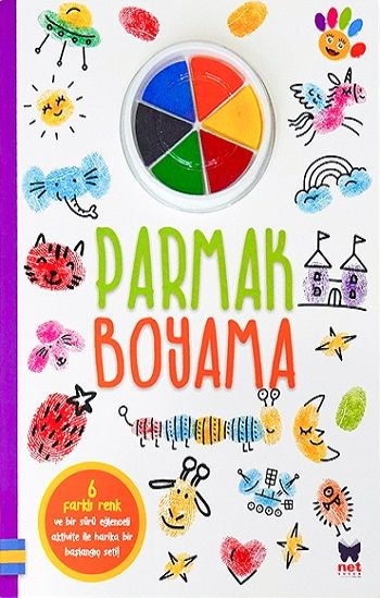 Parmak Boyama - Mor - Net Çocuk Yayınları Kitap