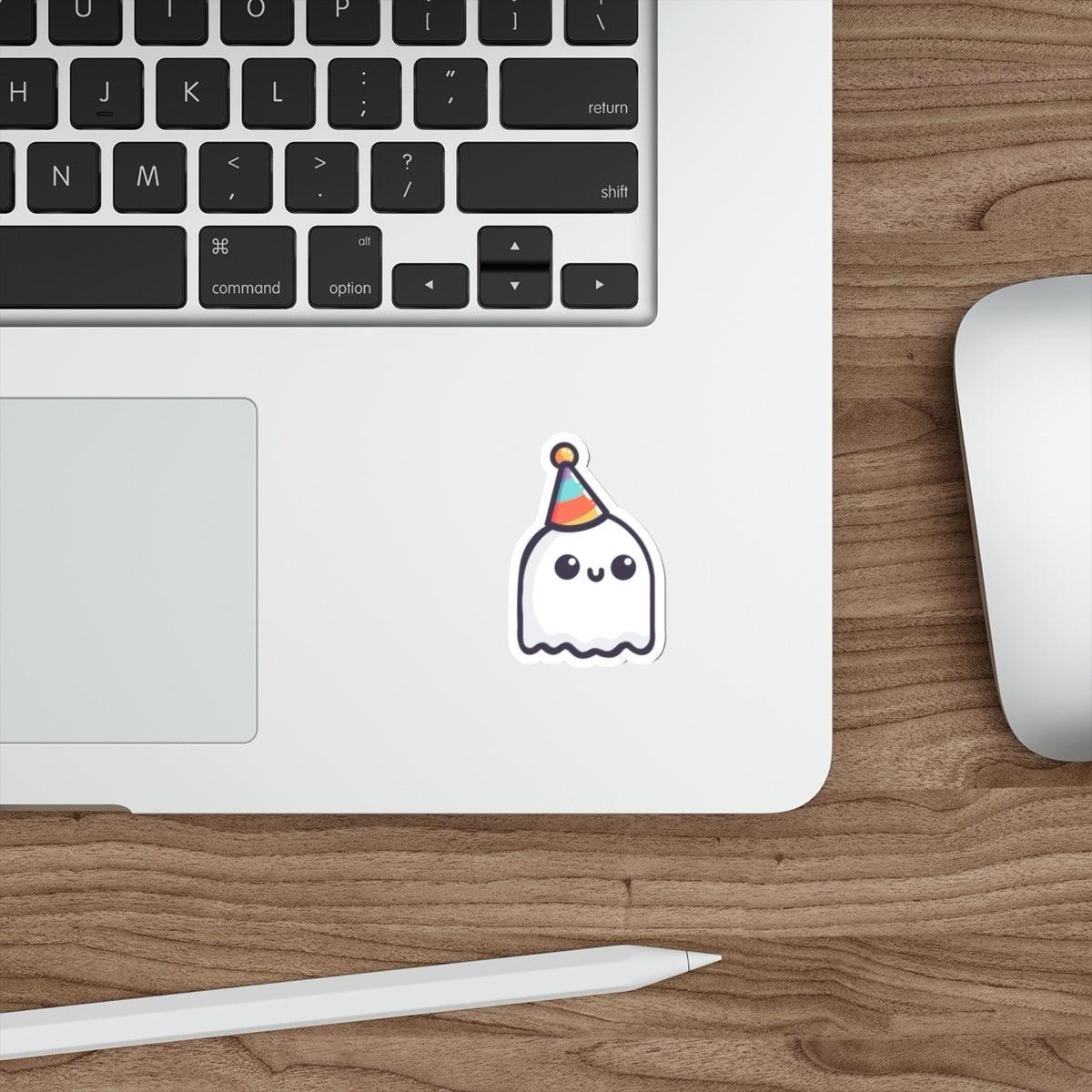 Party Ghost Sticker – Cute Halloween Ghost with Hat - mezetto KEOLIX KEOLIX