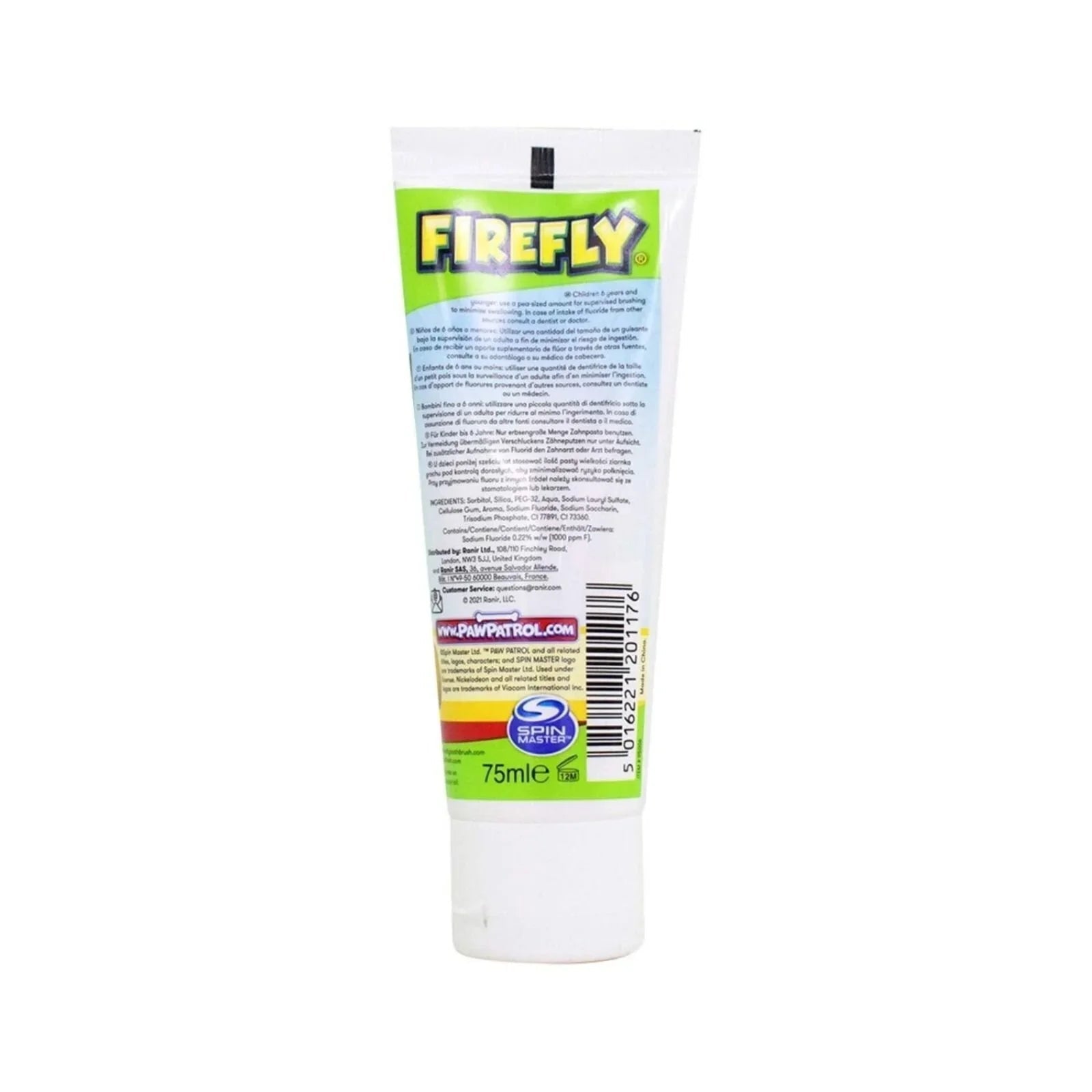 Paw Patrol Strawberry Flavour Toothpaste 75ml - mezetto ebebek ebebek