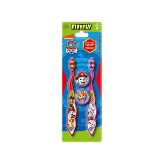 Paw Patrol Toothbrushes & Caps Pack of 2 - mezetto ebebek ebebek