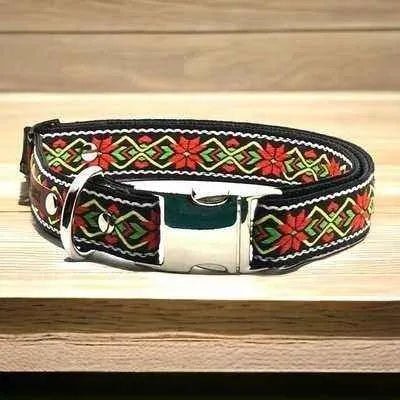 Personalised Couture Canine Velveteen Dog Collar - mezetto