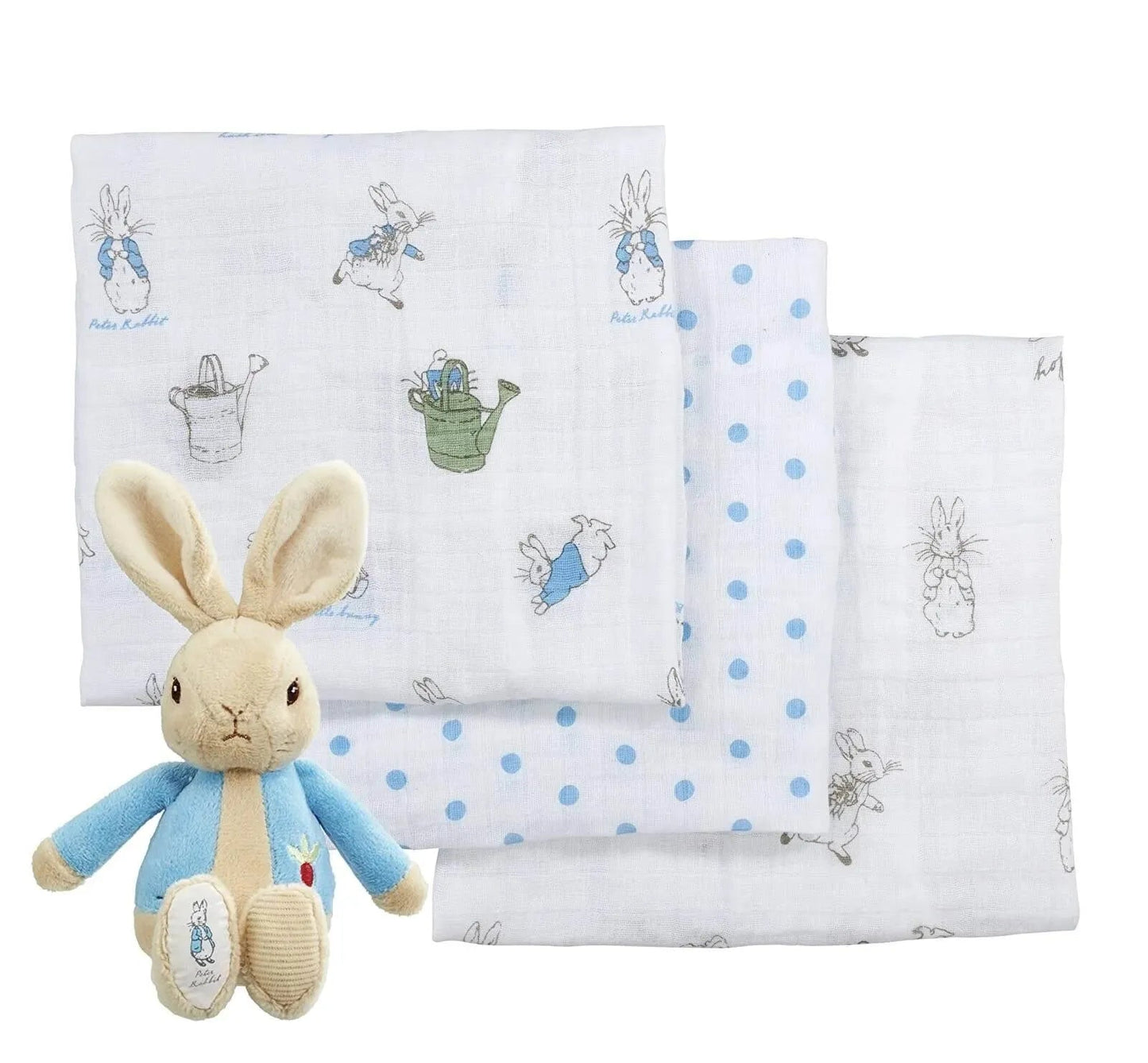 Peter Rabbit Soft Toy and Muslin - mezetto ebebek ebebek