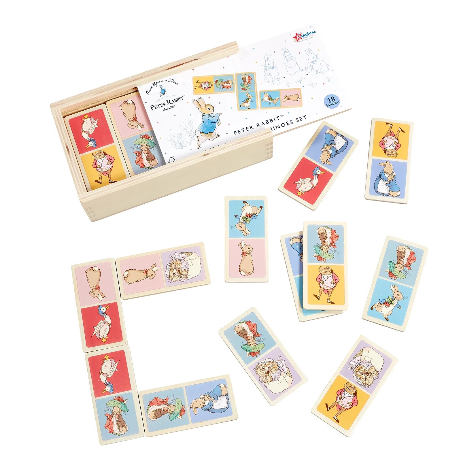 Peter Rabbit Wooden Dominoes - mezetto ebebek ebebek