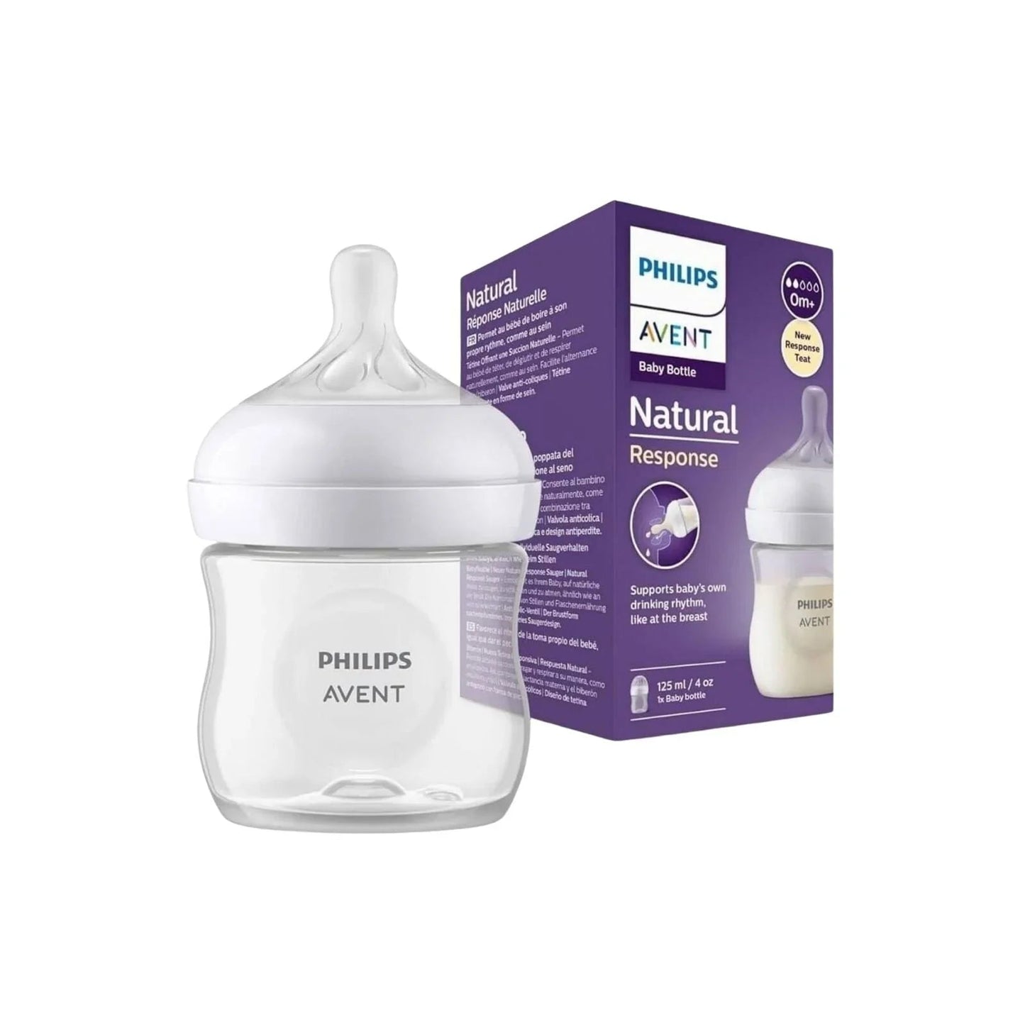 Philips Avent Natural Response PP Bottle 0+ months 125ml - mezetto ebebek ebebek
