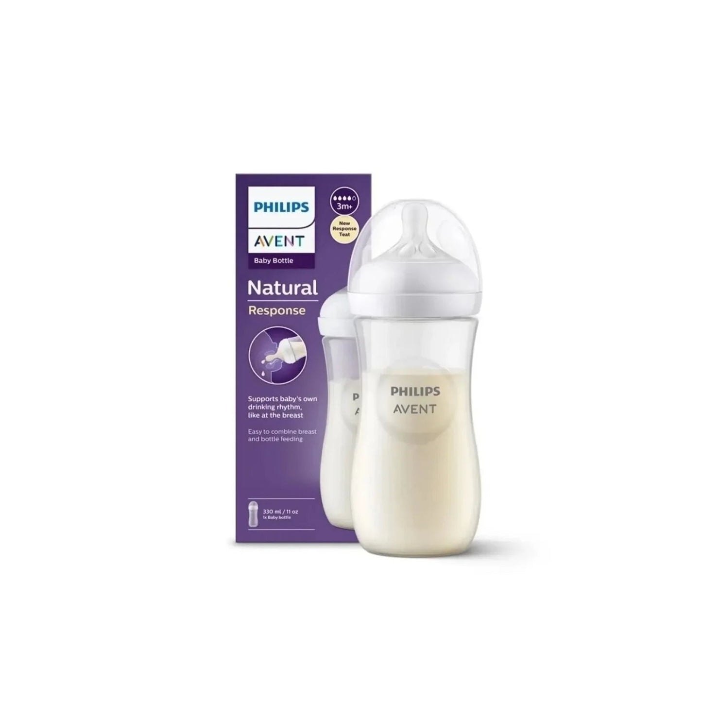 Philips Avent Natural Response PP Bottle 3+ months 330ml - mezetto ebebek ebebek