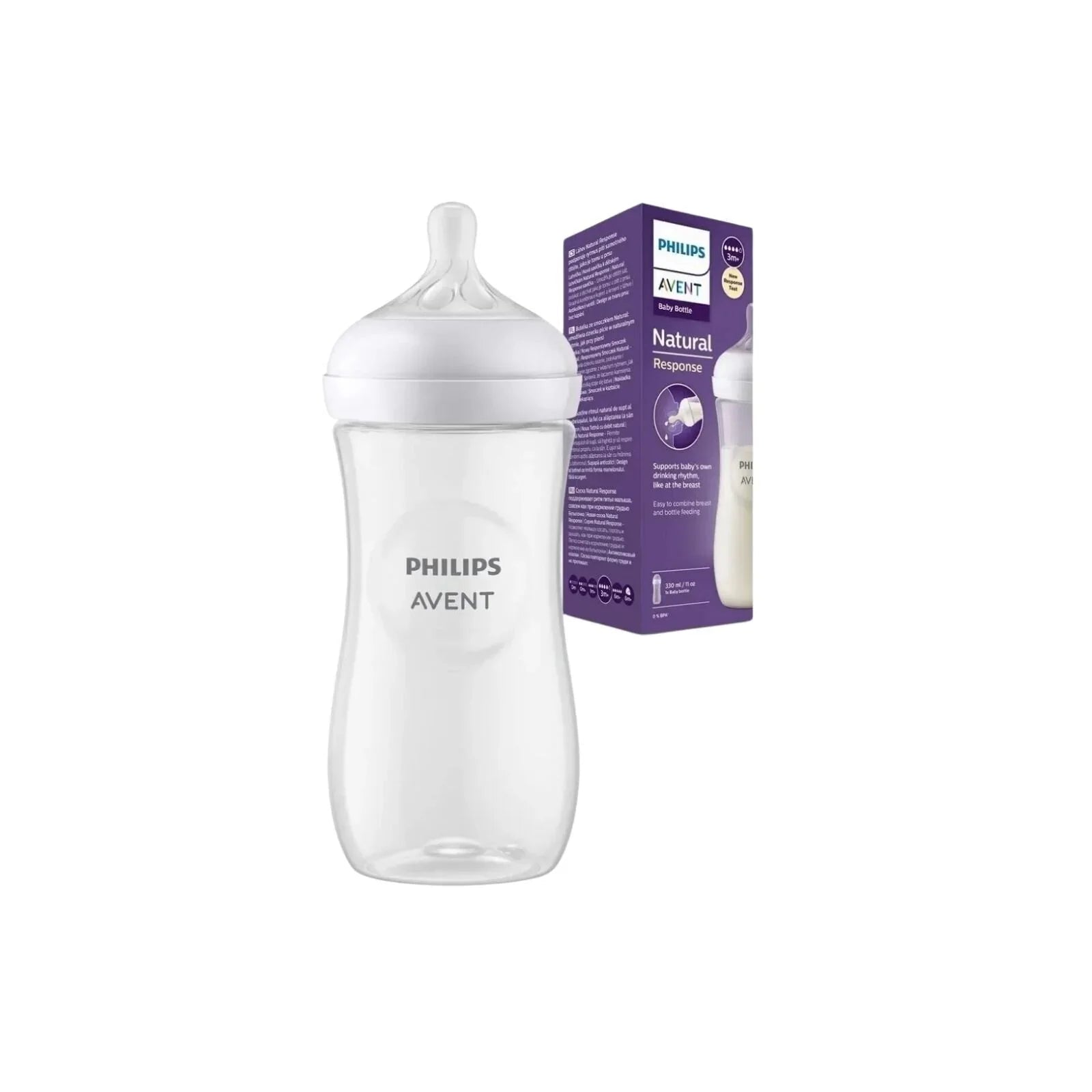 Philips Avent Natural Response PP Bottle 3+ months 330ml - mezetto ebebek ebebek