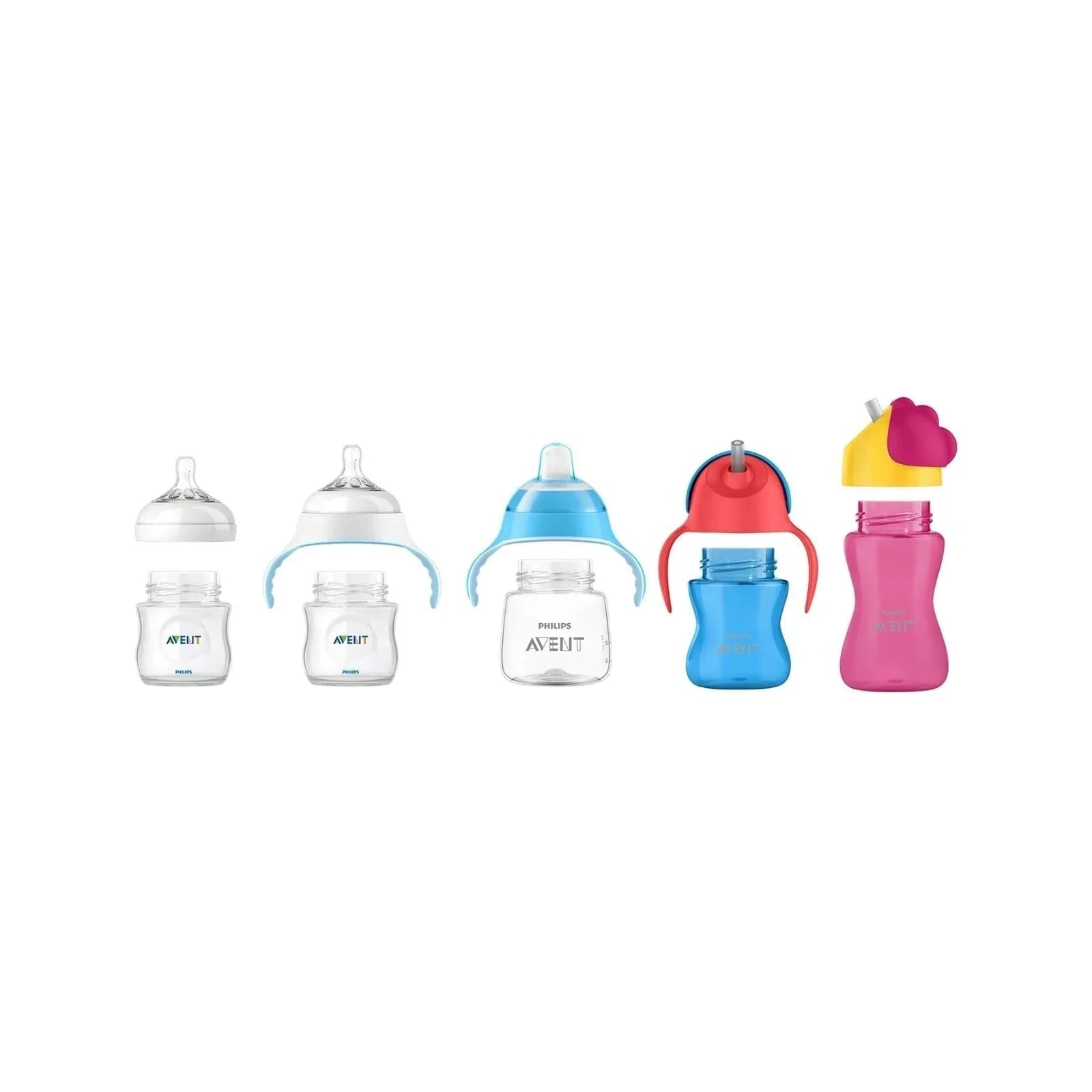 Philips Avent Training Cup with Straw 12+ months 300 ml - Pink - mezetto ebebek ebebek