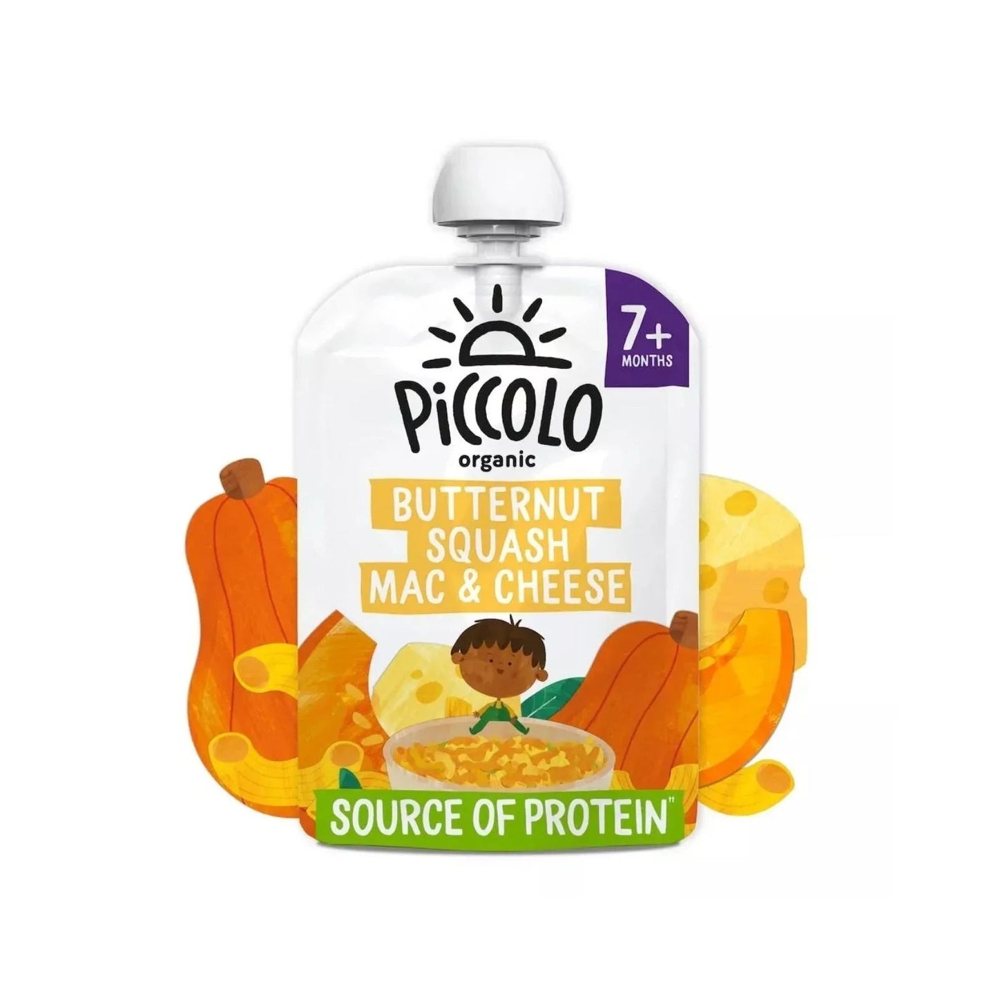 Piccolo Organic Butternut Squash Mac & Cheese 7+ months 130g - mezetto ebebek ebebek