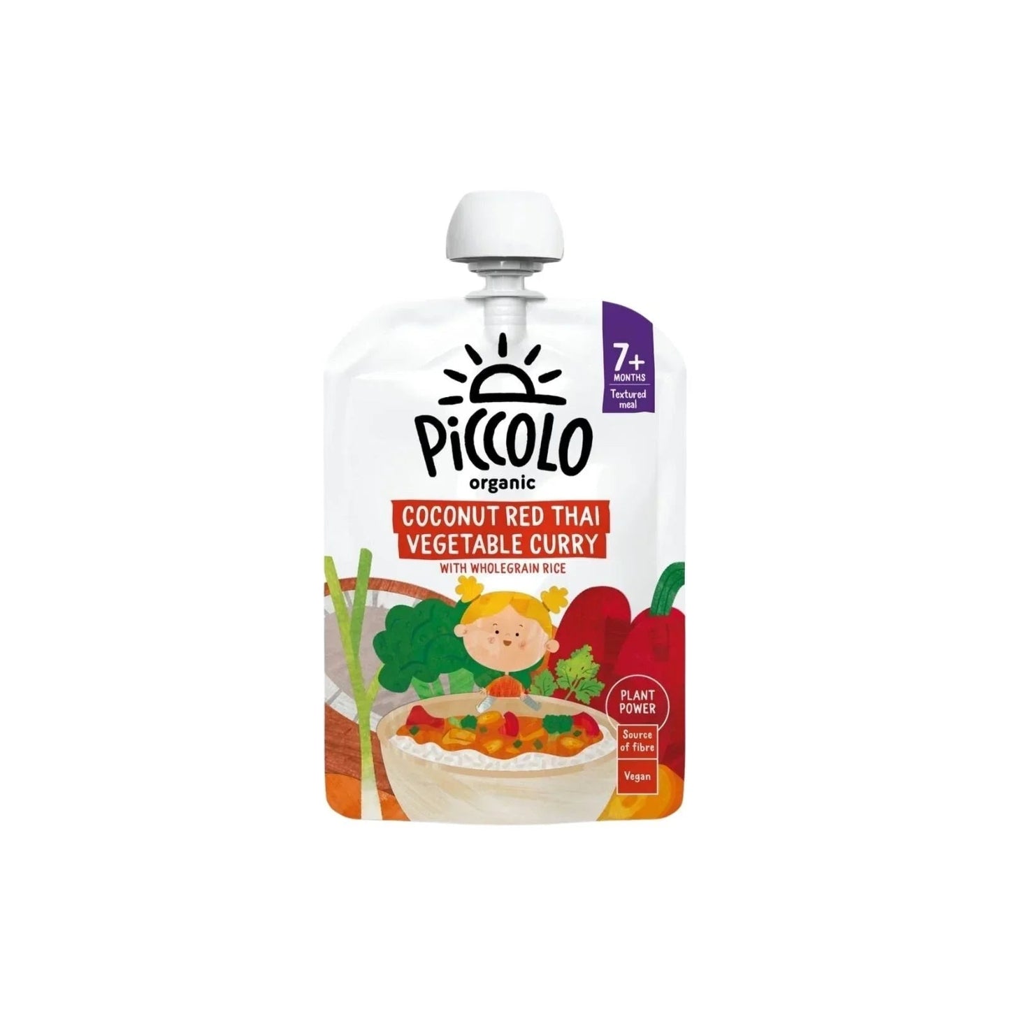 Piccolo Organic Coconut Red Thai Vegetable Curry 7+ months 130g - mezetto ebebek ebebek