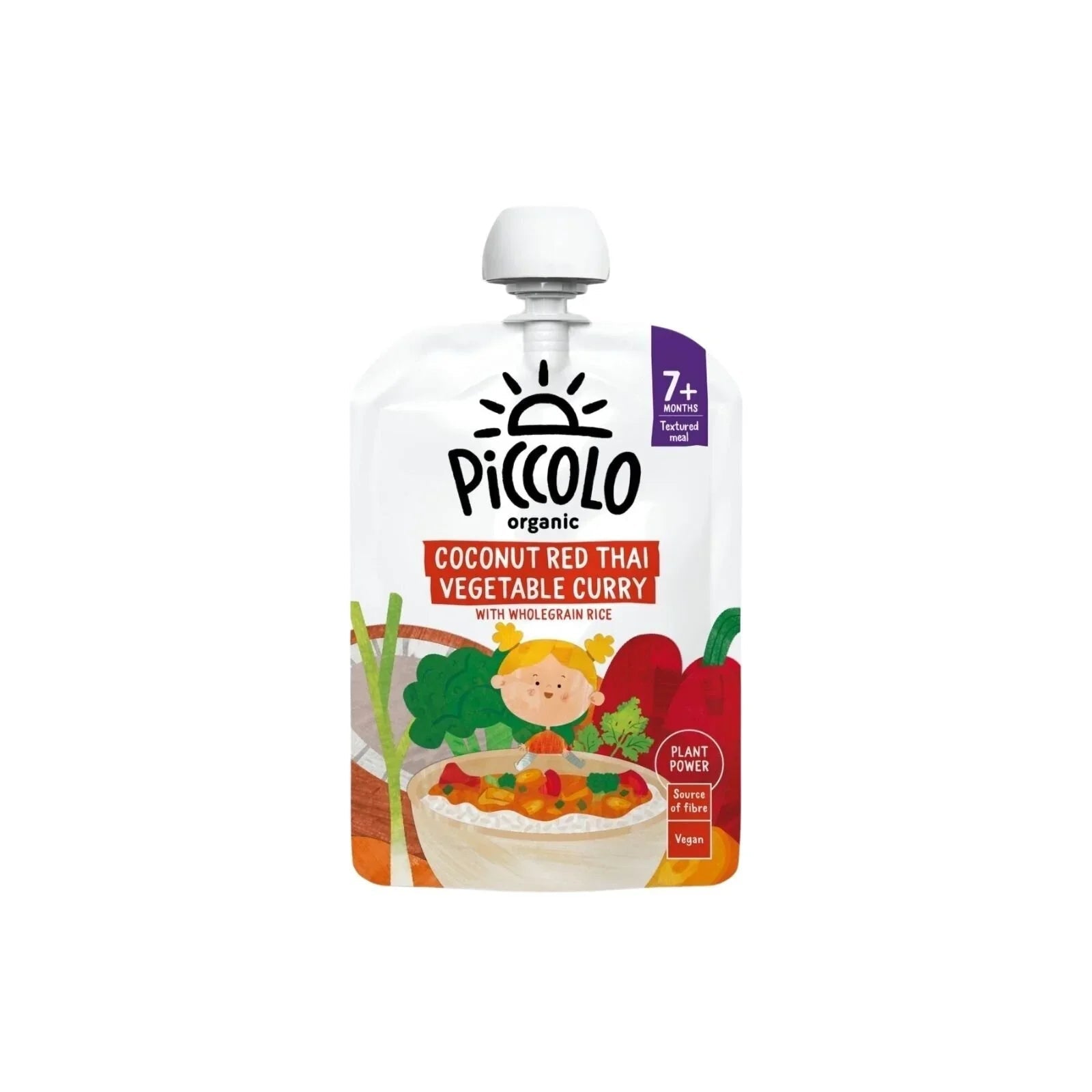Piccolo Organic Coconut Red Thai Vegetable Curry 7+ months 130g - mezetto ebebek ebebek