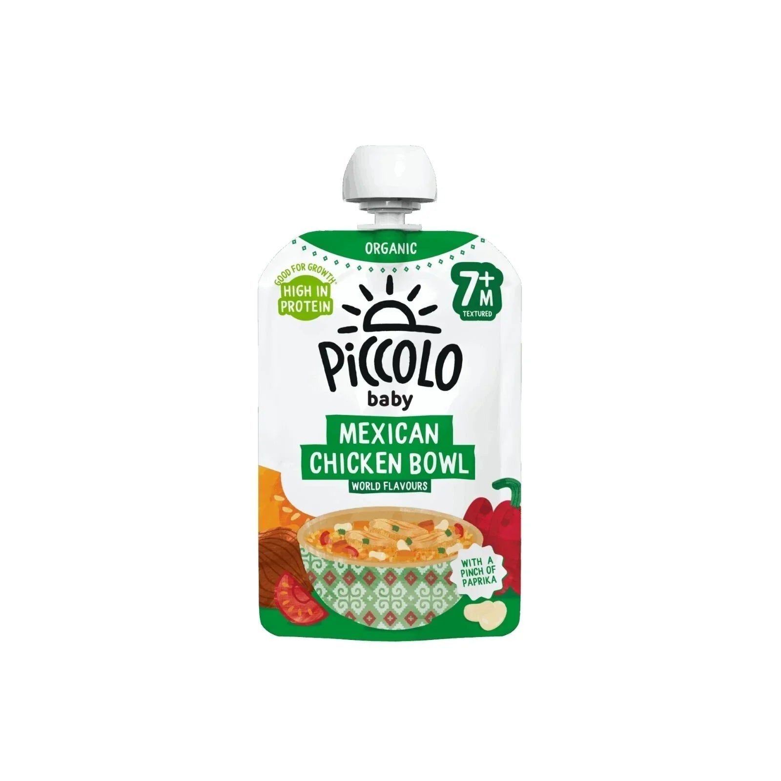 Piccolo Organic Mexican Chicken Bowl 130g - mezetto ebebek ebebek