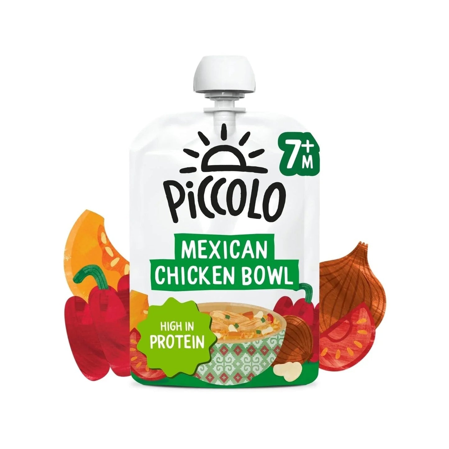 Piccolo Organic Mexican Chicken Bowl 130g - mezetto ebebek ebebek