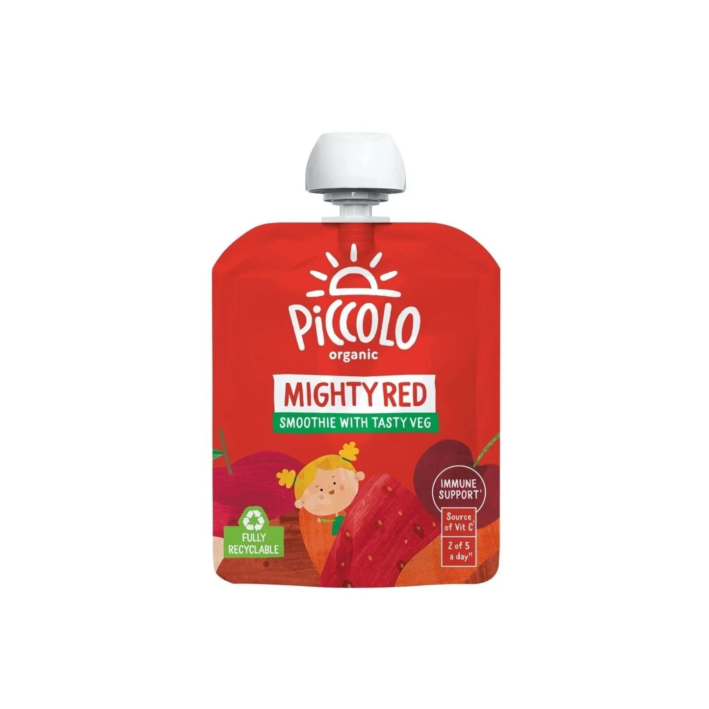 Piccolo Organic Red & Go 6+ months 360g (4x90g) - mezetto ebebek ebebek