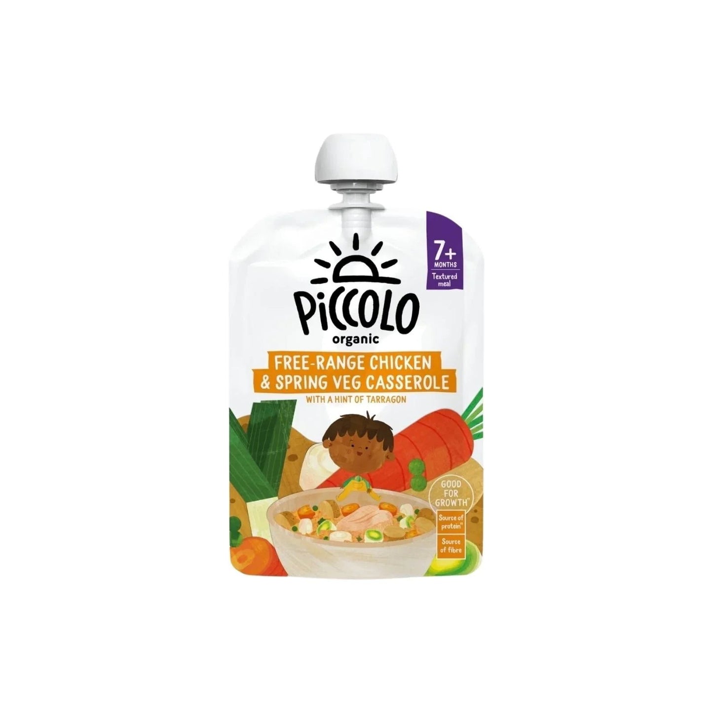 Piccolo Organic Spring Vegetable & Chicken Casserole 7+ months 130g - mezetto ebebek ebebek