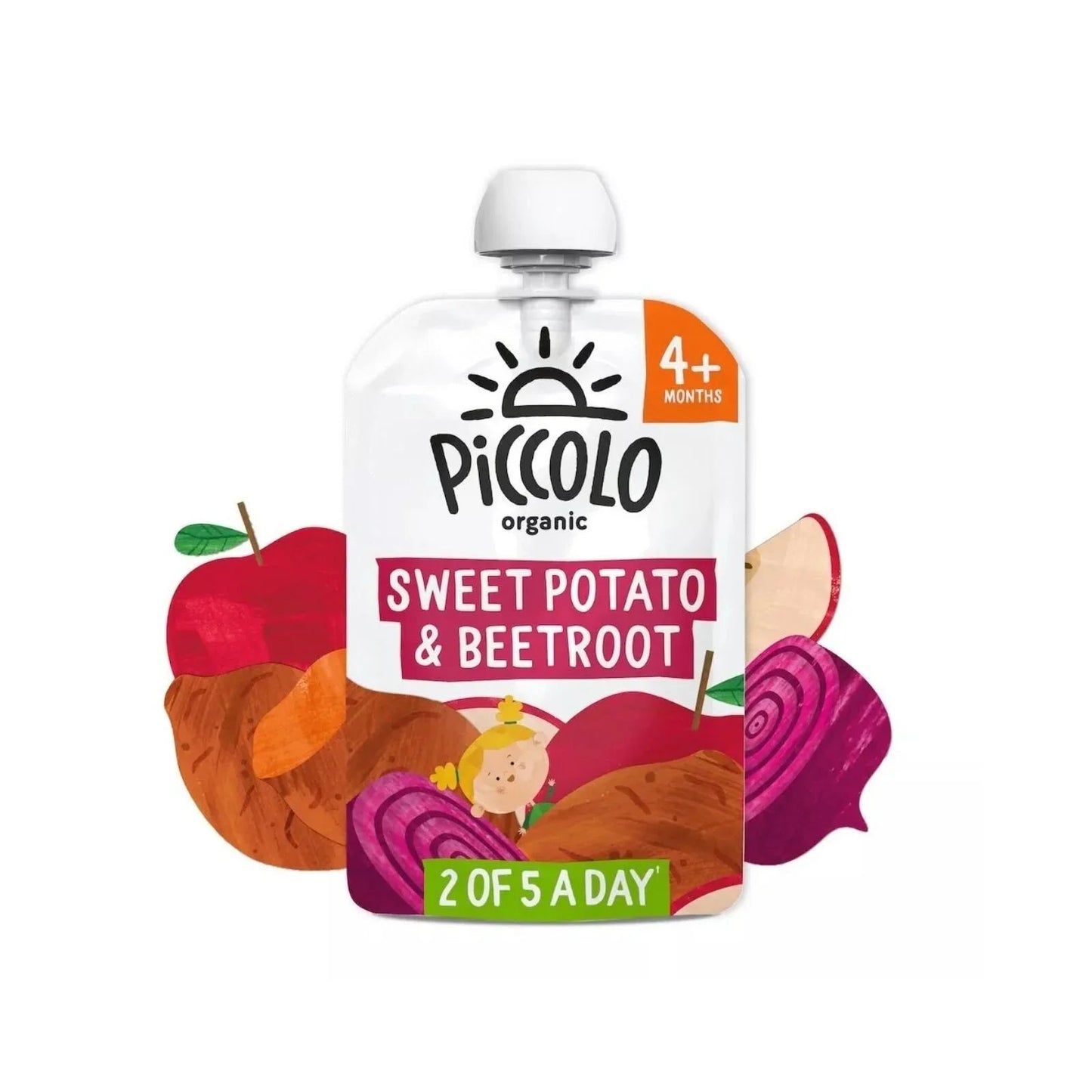 Piccolo Sweet Potato Beetroot Apple & Pear 4+ months 100g - mezetto ebebek ebebek