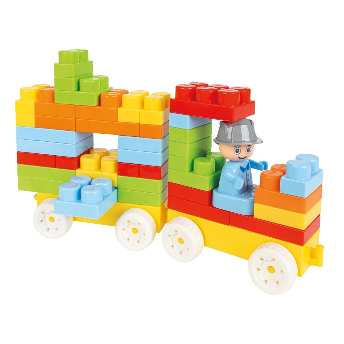 Pilsan Accessory Master Blocks with Basket (128 Pieces) - mezetto ebebek ebebek