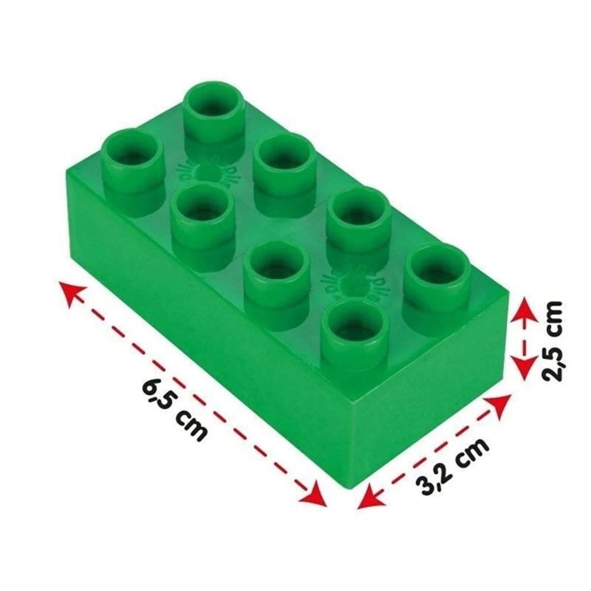 Pilsan Macro 6 Colored Brick Blocks - mezetto ebebek ebebek