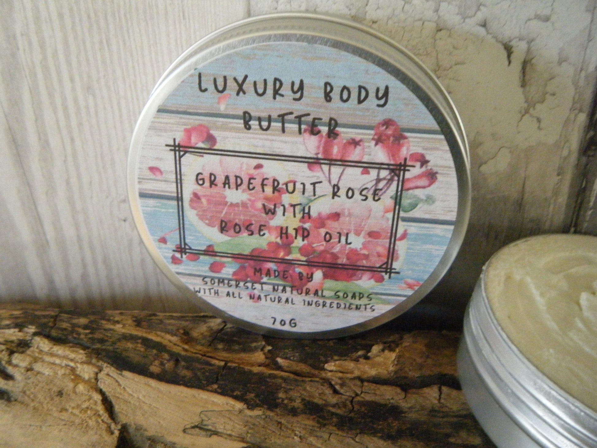 Pink Grapefruit & Rose Luxury Body Butter - mezetto Shopify Collective Somerset Natural Soaps