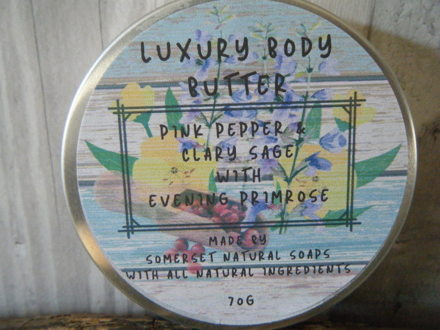 Pink Pepper & Clary Sage Luxury Body Butter - mezetto Shopify Collective Somerset Natural Soaps