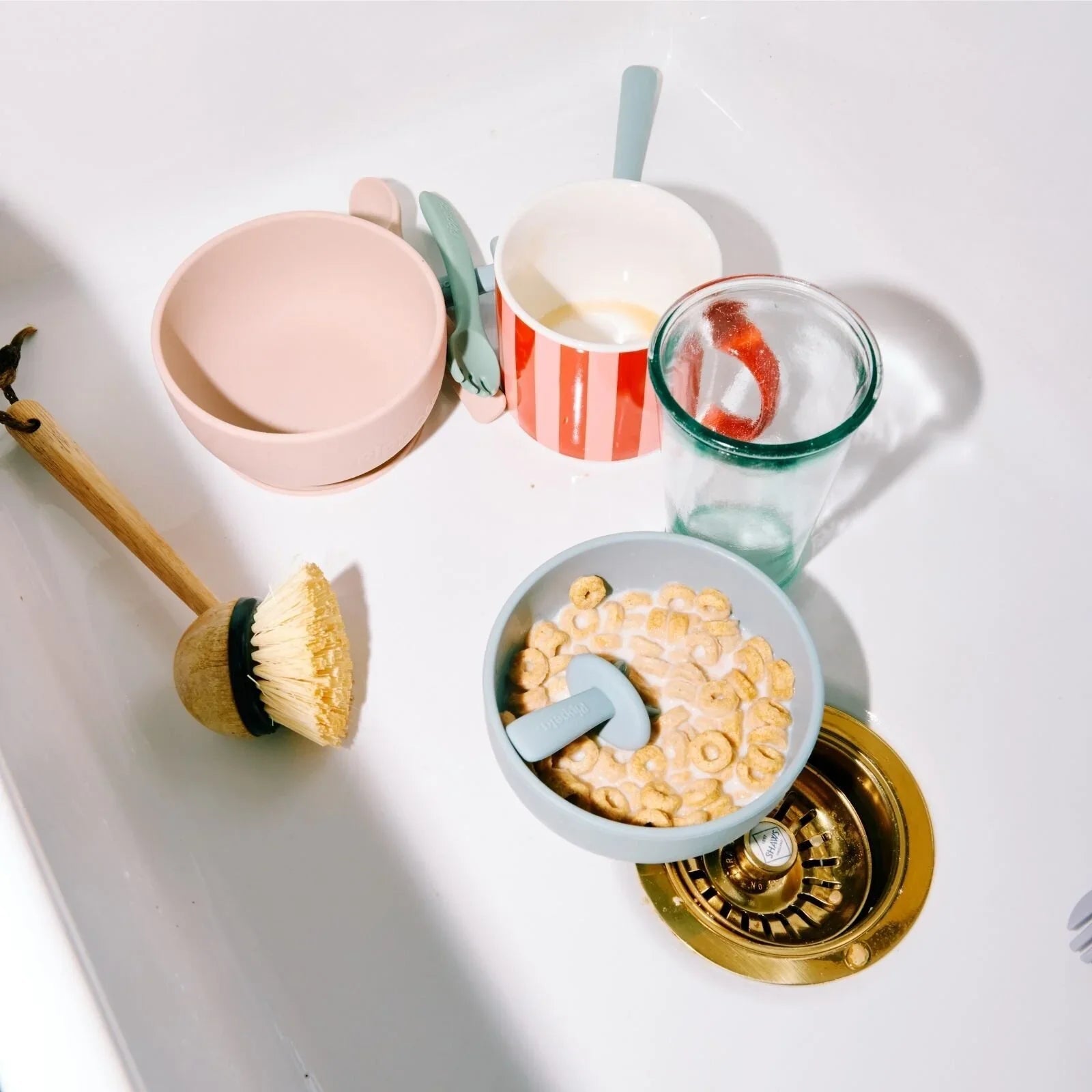 Pippeta Silicone Suction Bowl - Sea Salt - mezetto ebebek ebebek