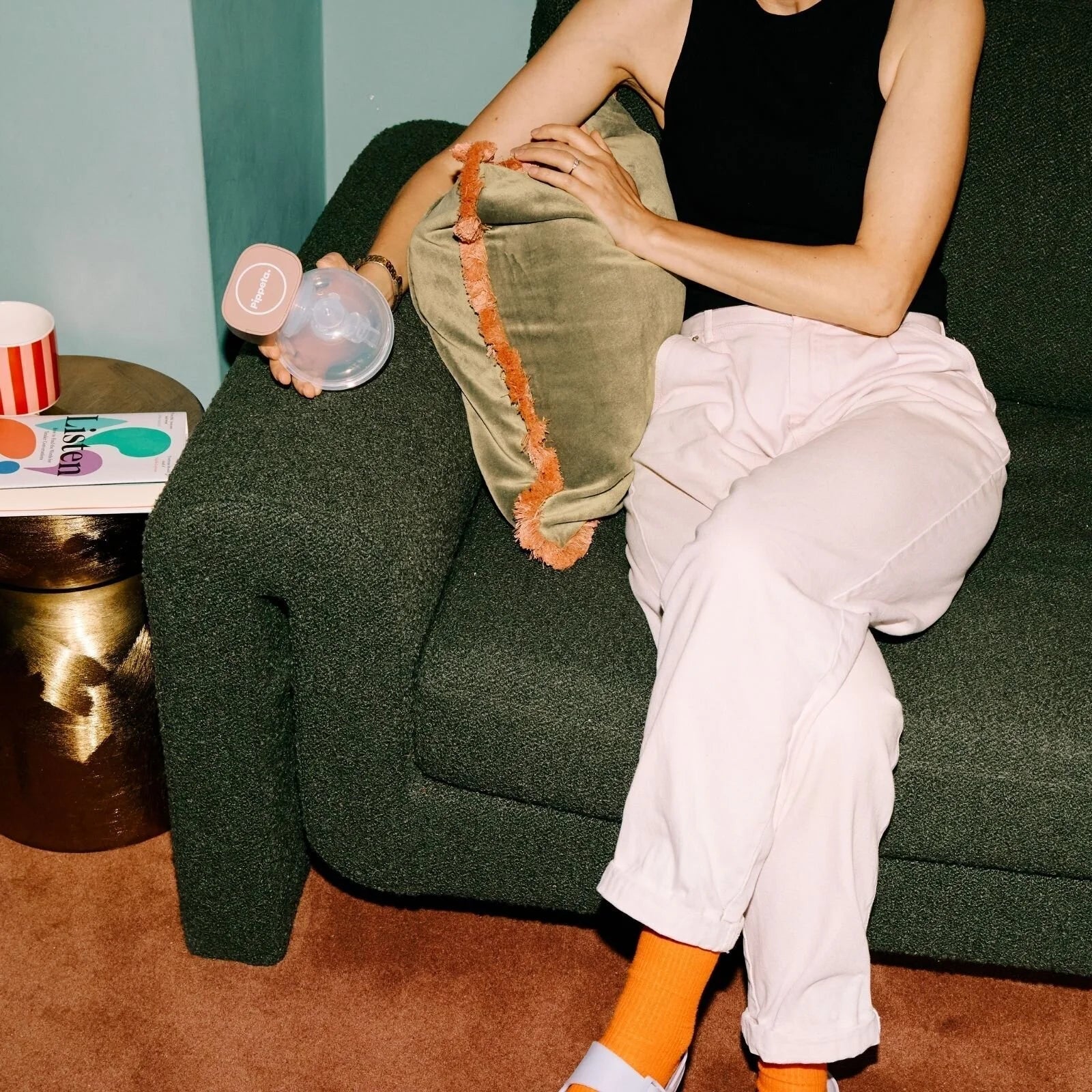 Pippeta Wearable Electric Breast Pump - Ash Rose - mezetto ebebek ebebek