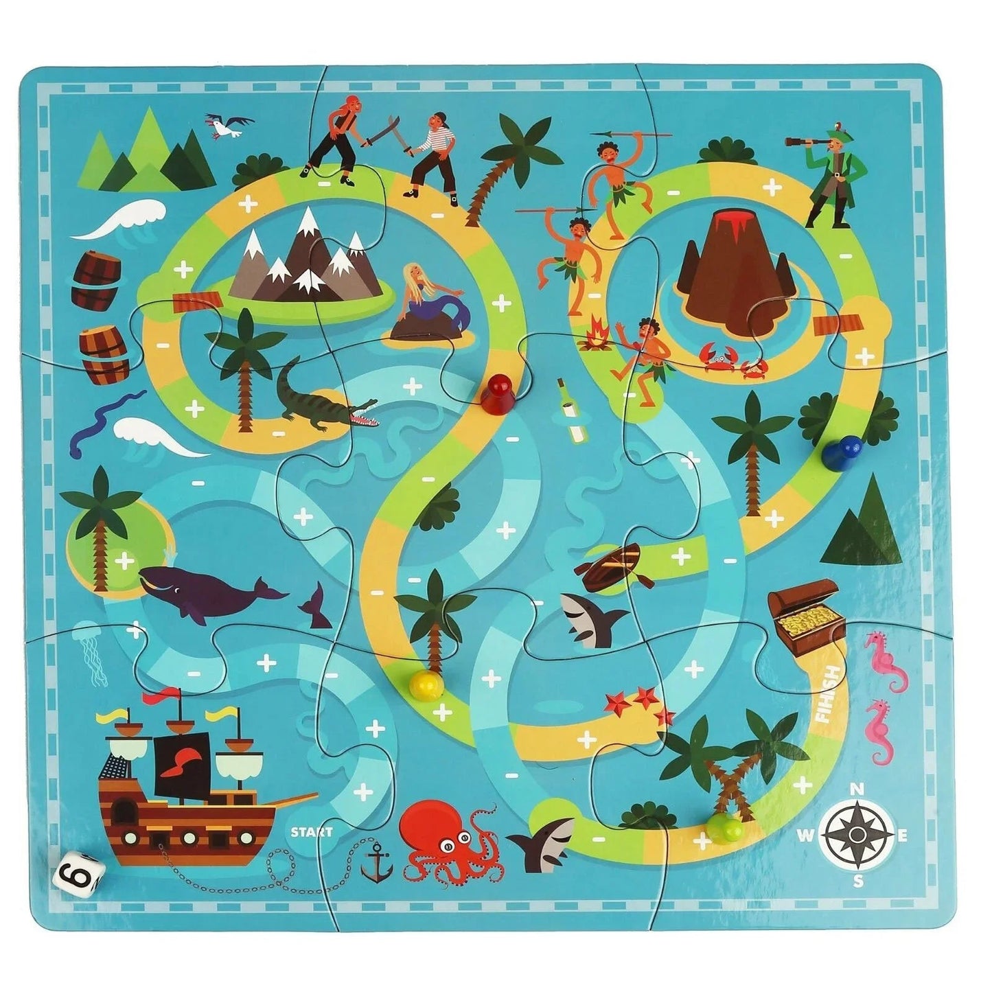 Pirates Addition & Subtraction Game - mezetto ebebek ebebek