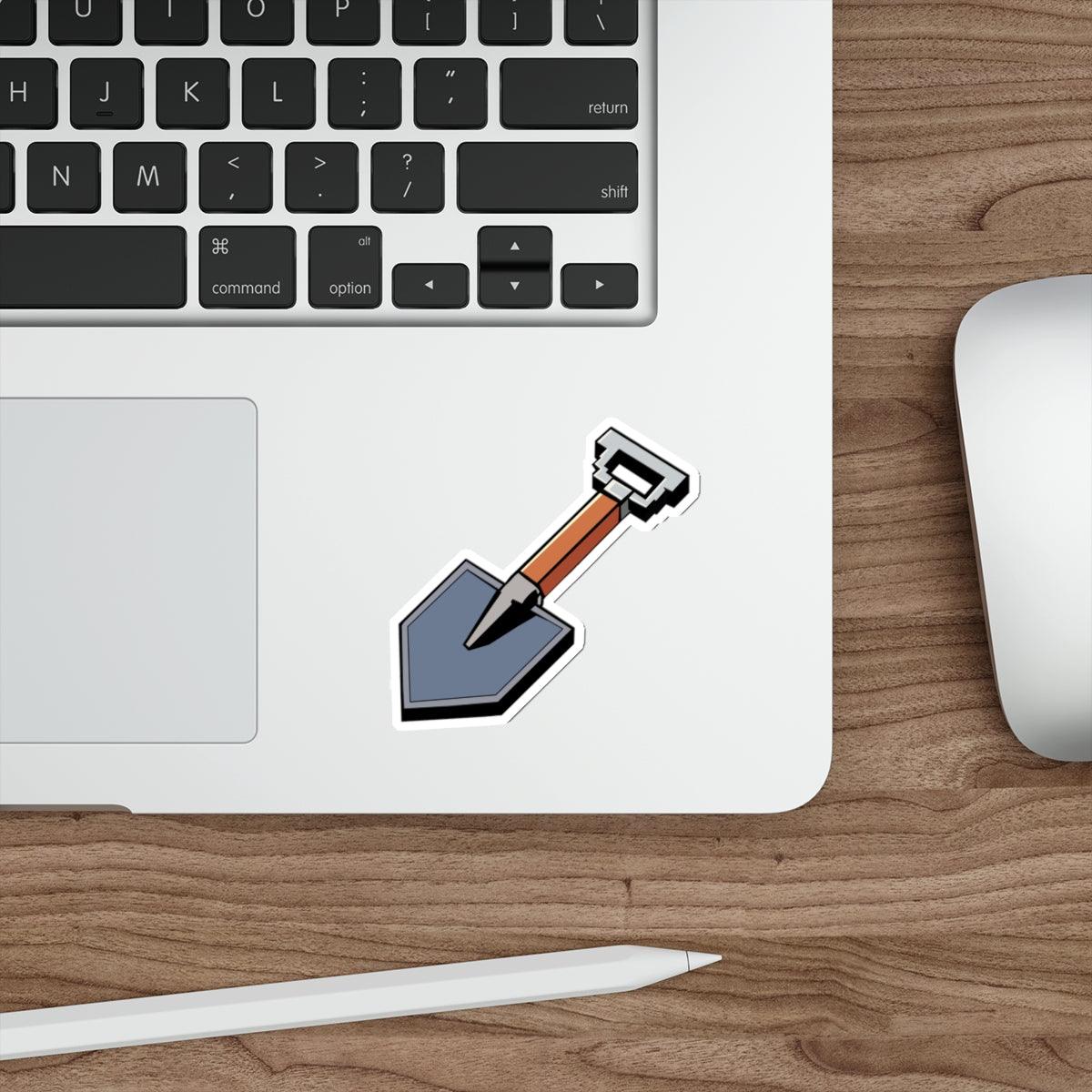 Pixelated Shovel Waterproof Sticker - mezetto KEOLIX KEOLIX