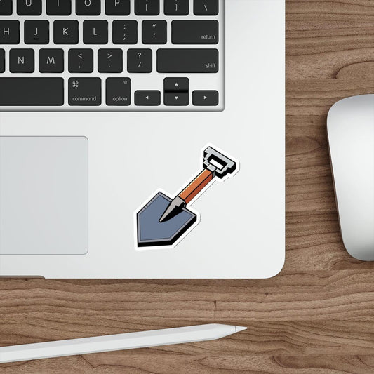 Pixelated Shovel Waterproof Sticker - mezetto KEOLIX KEOLIX