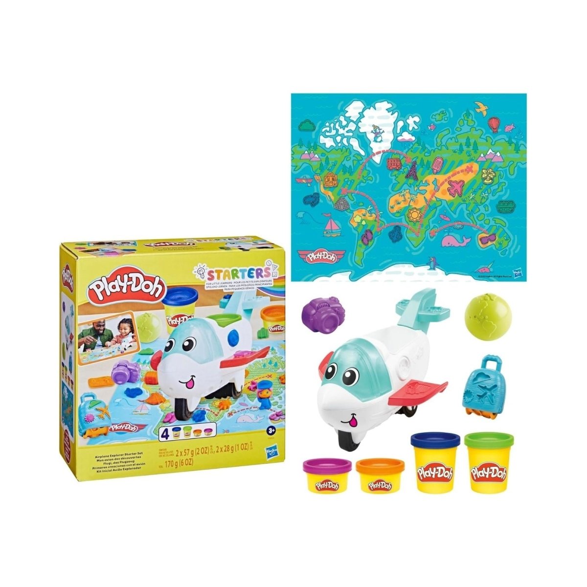 Play - Doh Airplane Explorer Starter Set - mezetto ebebek ebebek