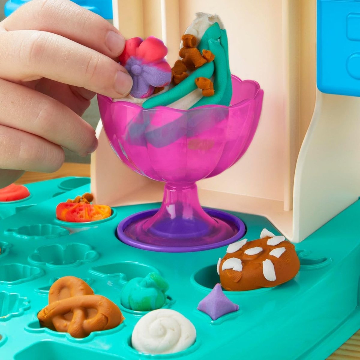 Play - Doh Rainbow Swirl Ice Cream Playset - mezetto ebebek ebebek
