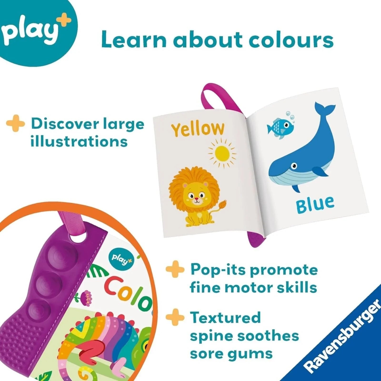 Play+ Flip & Pop Colours Book - mezetto ebebek ebebek