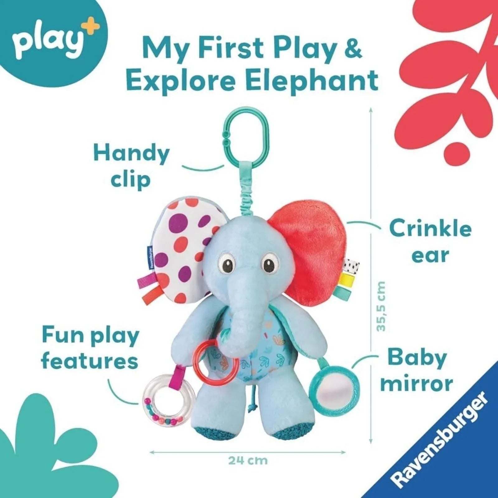 Play+ Play & Explore Elephant - mezetto ebebek ebebek