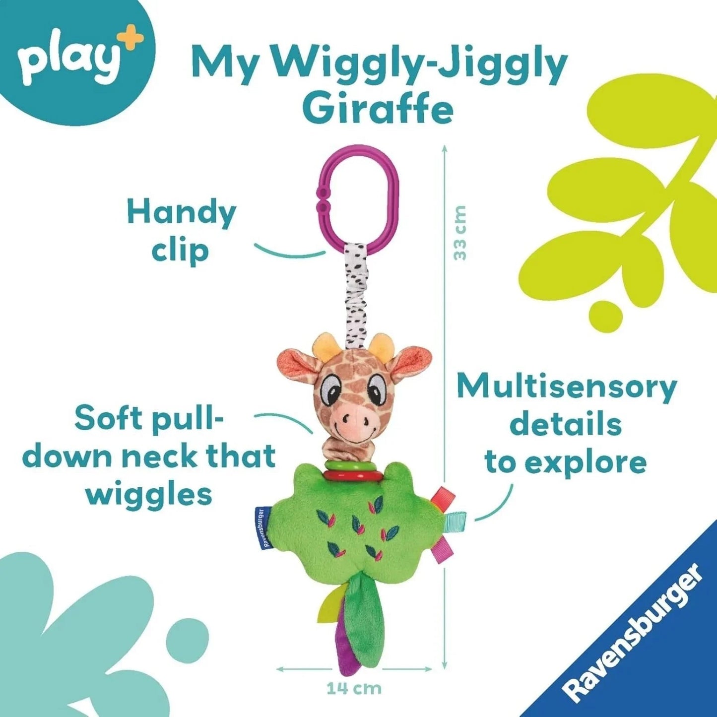 Play+ Pull & Wiggle Giraffe - mezetto ebebek ebebek