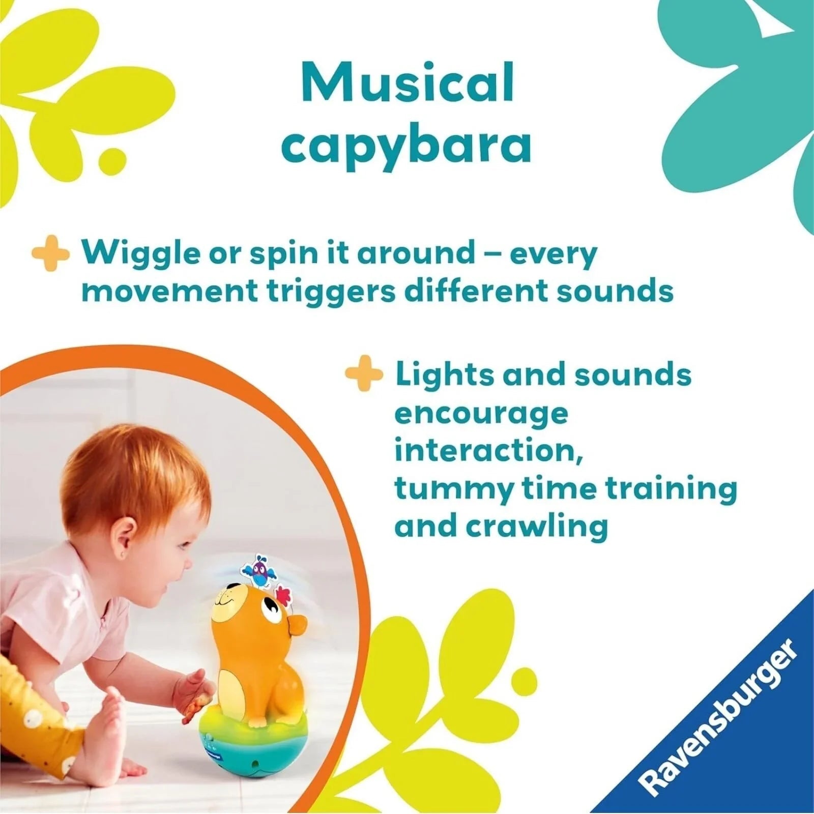Play+ Push & Listen Roly Poly Capybara - mezetto ebebek ebebek