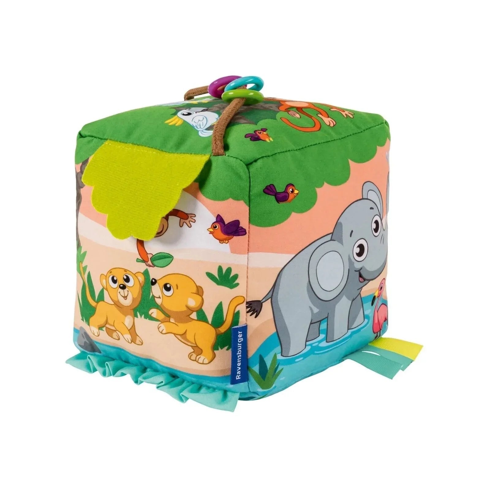 Play+ Roll & Play Sound Cube Wild Animals - mezetto ebebek ebebek