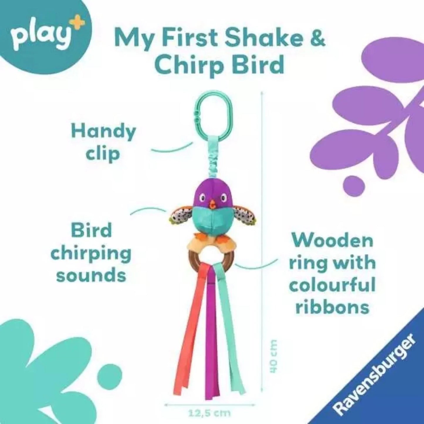 Play+ Shake & Chirp Bird - mezetto ebebek ebebek