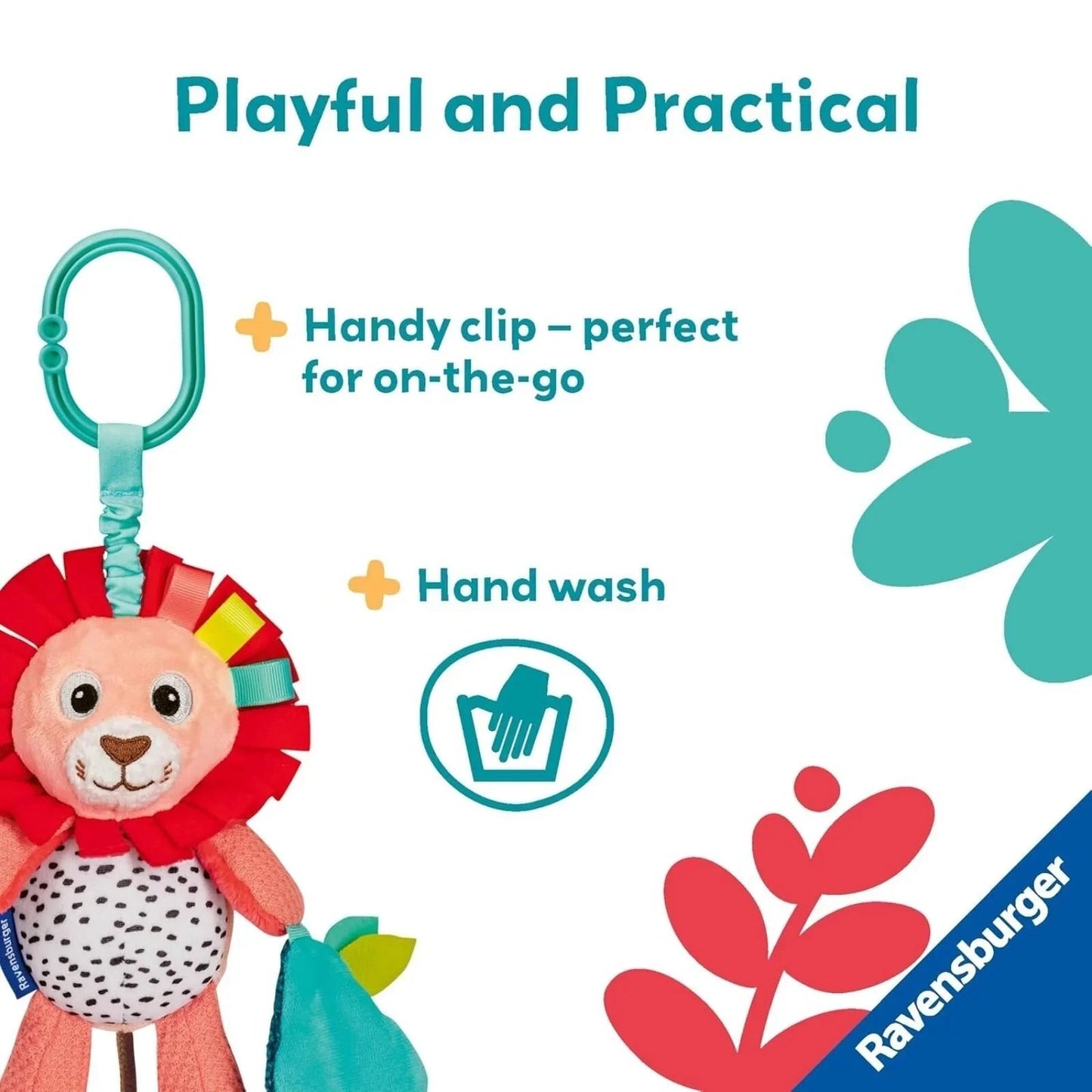 Play+ Shake & Rattle Lion - mezetto ebebek ebebek