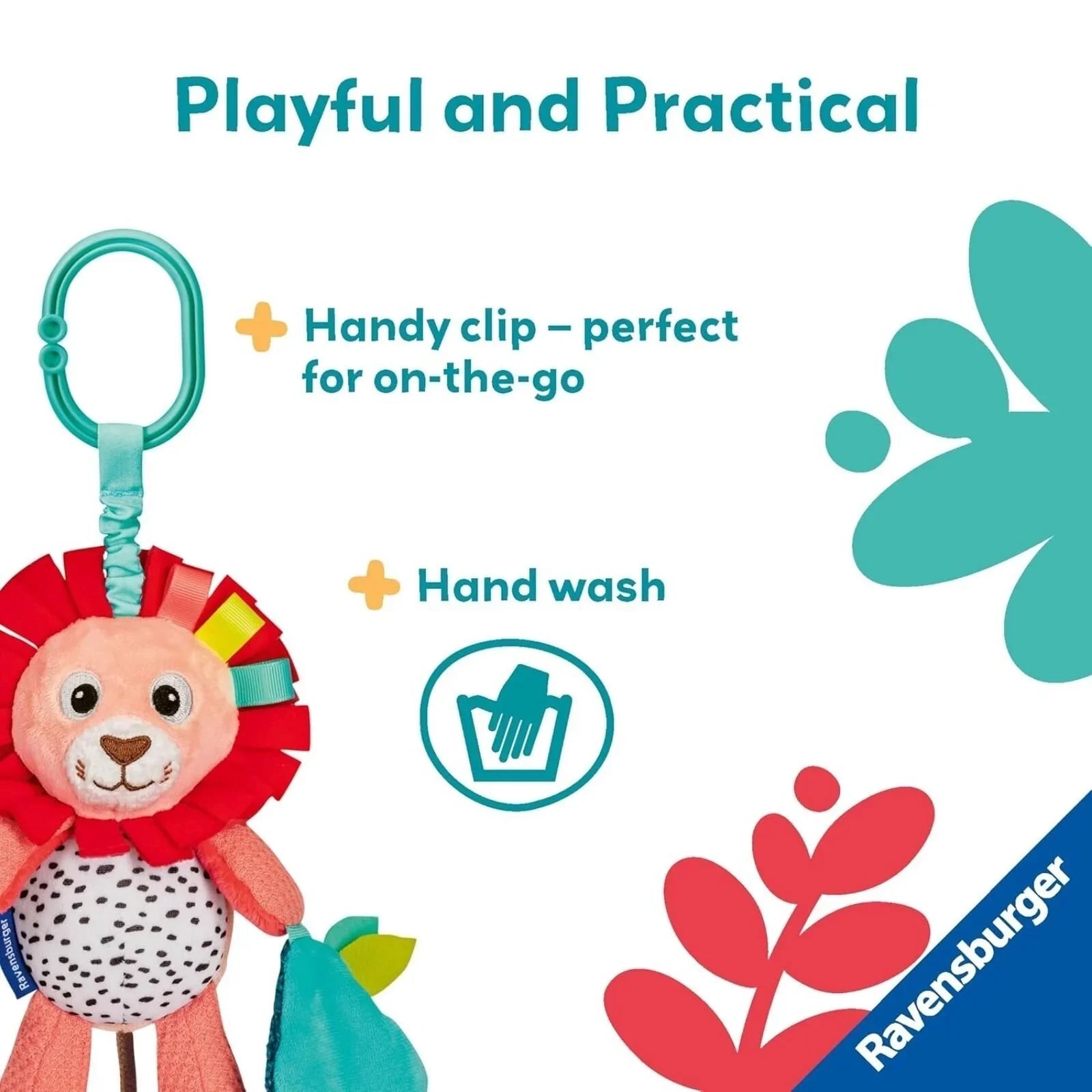 Play+ Shake & Rattle Lion - mezetto ebebek ebebek