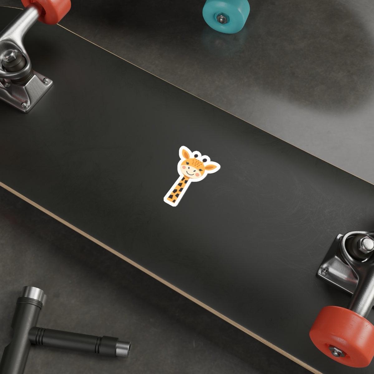 Playful Giraffe Sticker – Cute Animal Vinyl Decal - mezetto KEOLIX KEOLIX