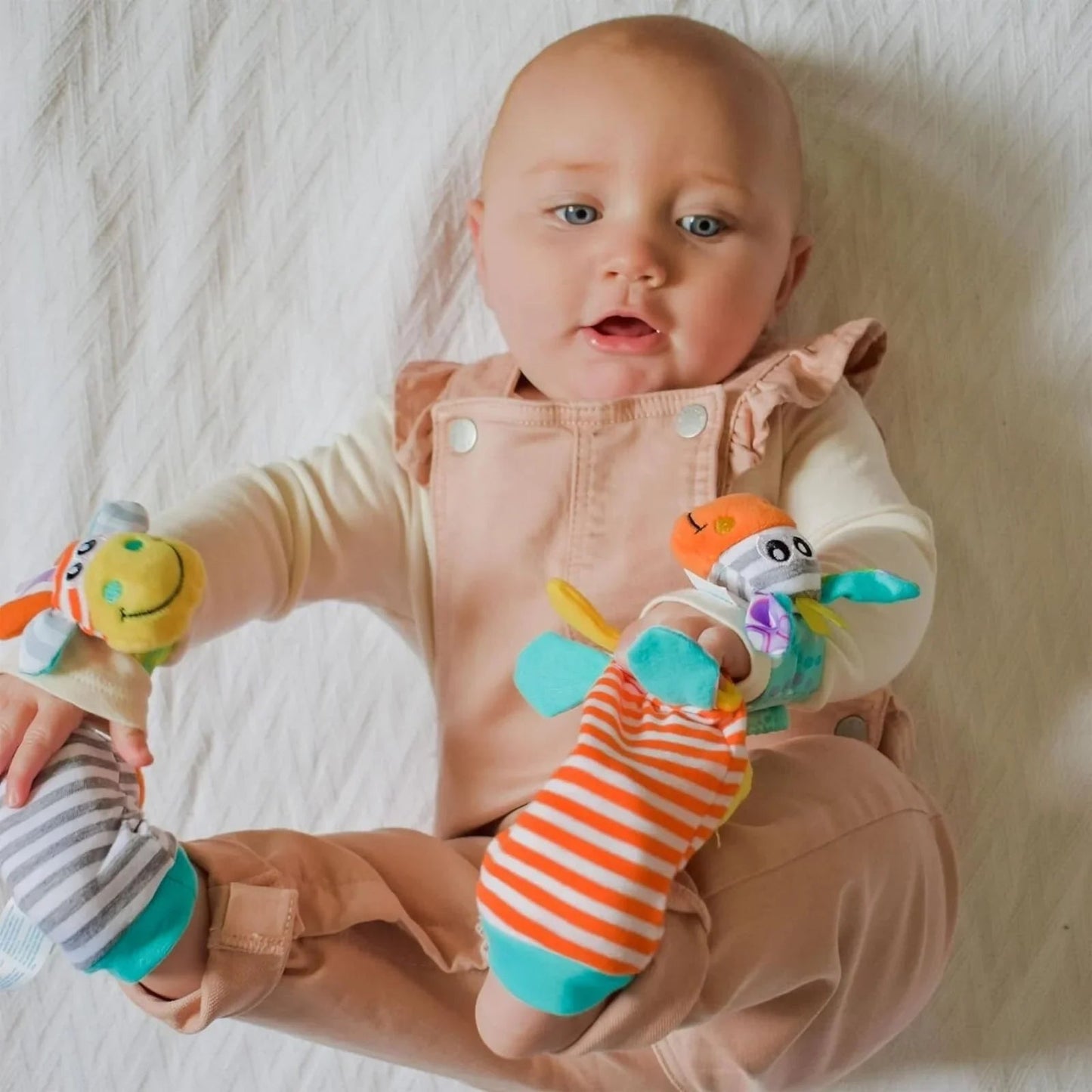 Playgro Jungle Wrist Rattle & Foot Finder - mezetto ebebek ebebek