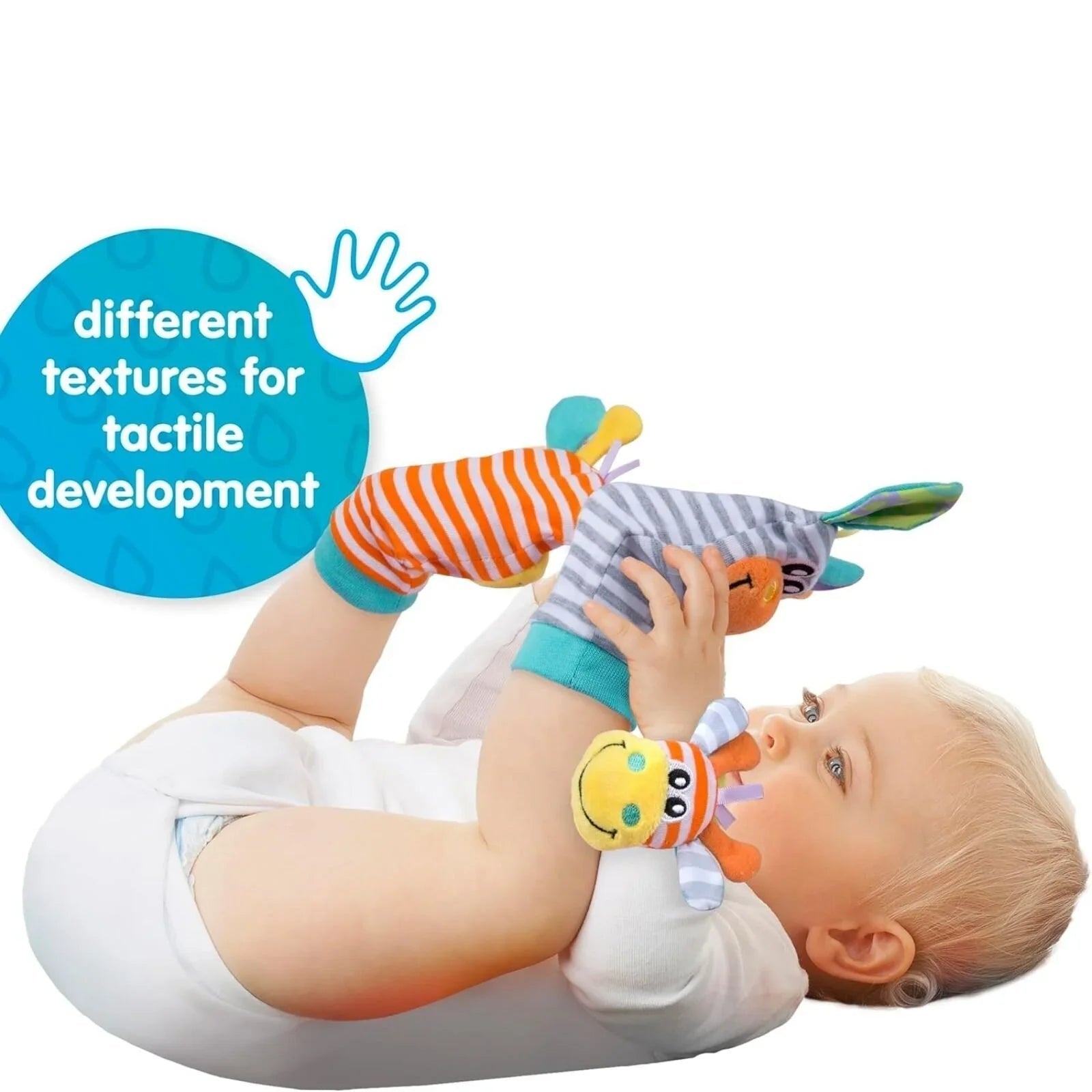 Playgro Jungle Wrist Rattle & Foot Finder - mezetto ebebek ebebek