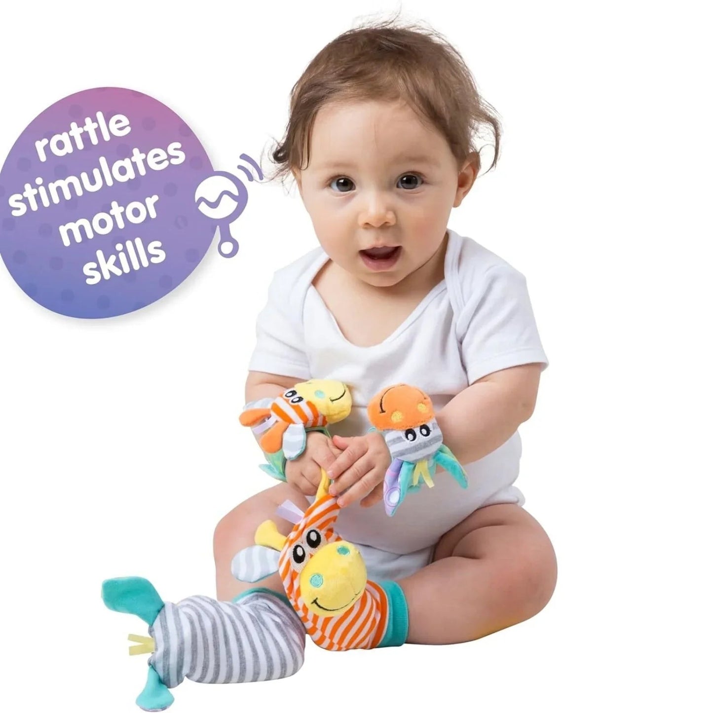Playgro Jungle Wrist Rattle & Foot Finder - mezetto ebebek ebebek