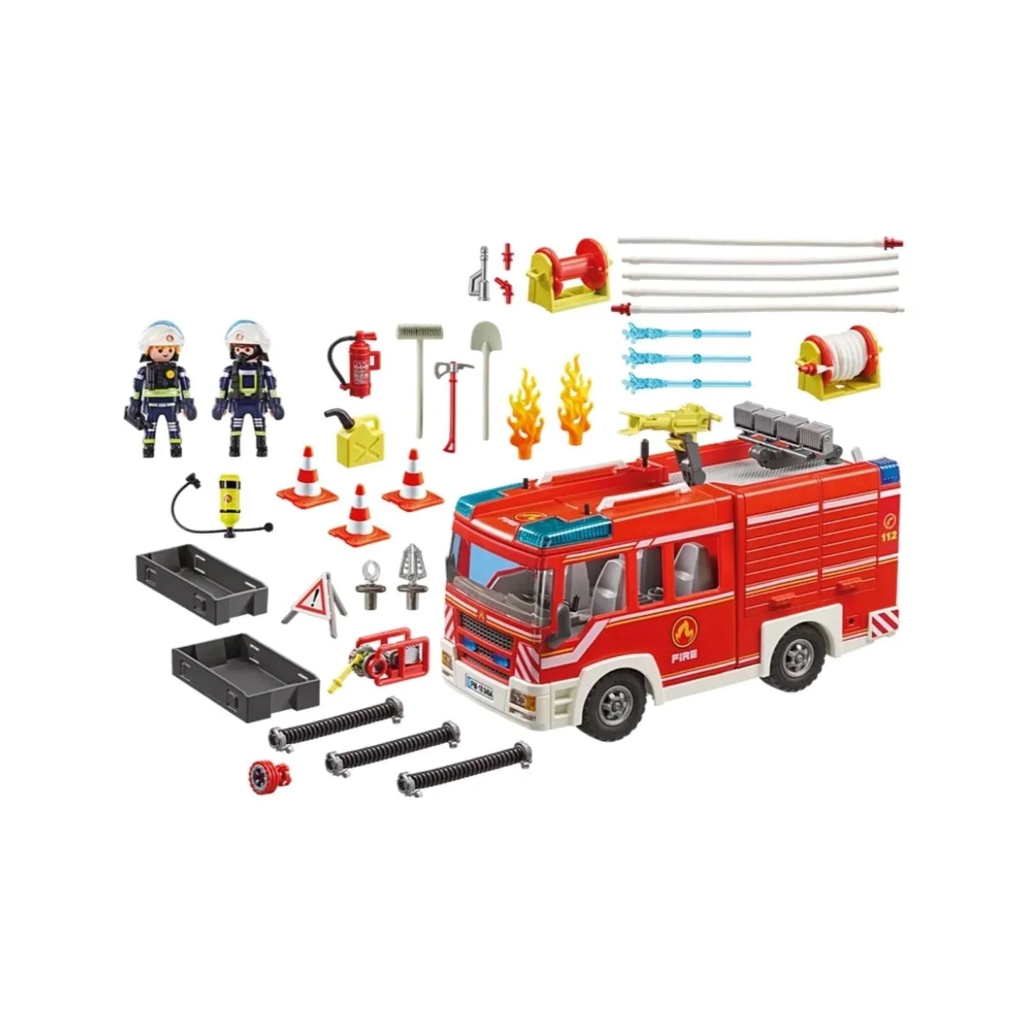 Playmobil City Action Fire Engine with Working Water Cannon 9464 - mezetto ebebek ebebek