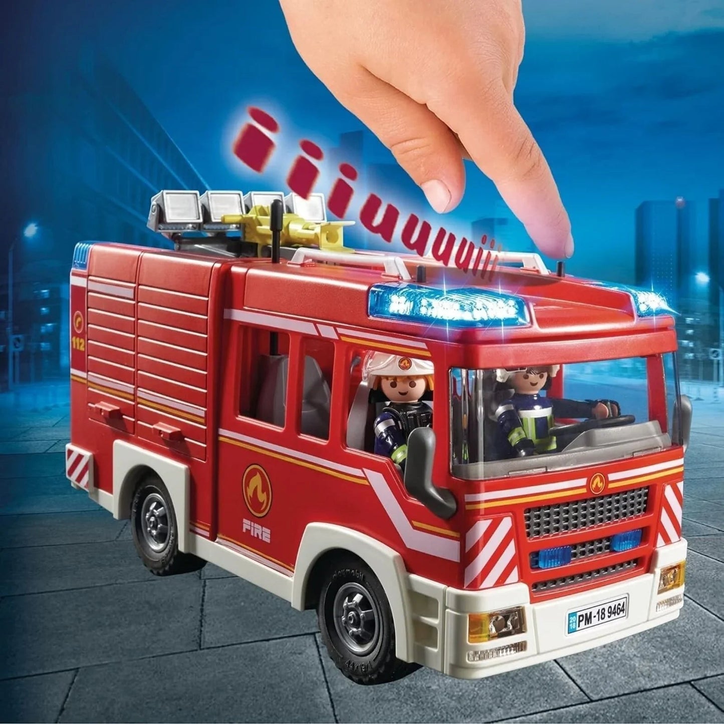 Playmobil City Action Fire Engine with Working Water Cannon 9464 - mezetto ebebek ebebek