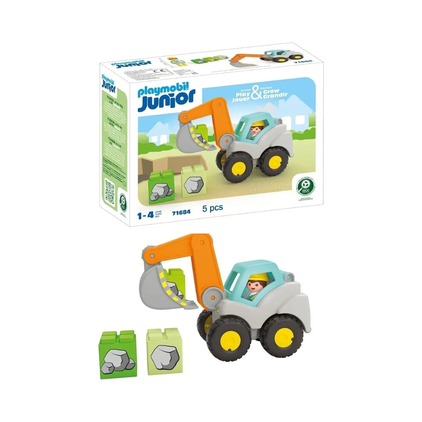 Playmobil Junior 71684 Shovel Excavator - mezetto ebebek ebebek