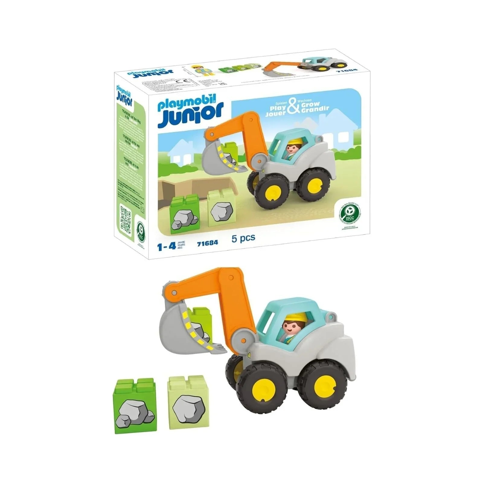 Playmobil Junior 71684 Shovel Excavator - mezetto ebebek ebebek