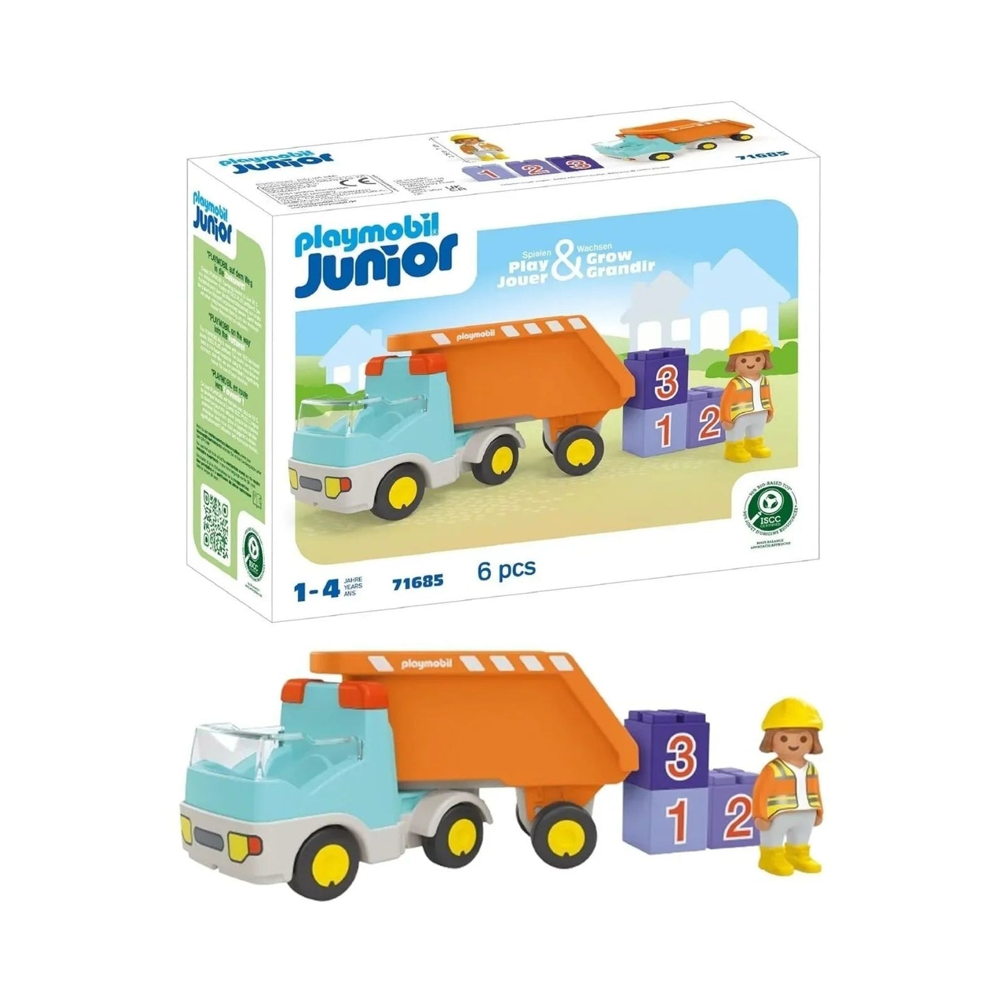 Playmobil Junior 71685 Dump Truck - mezetto ebebek ebebek