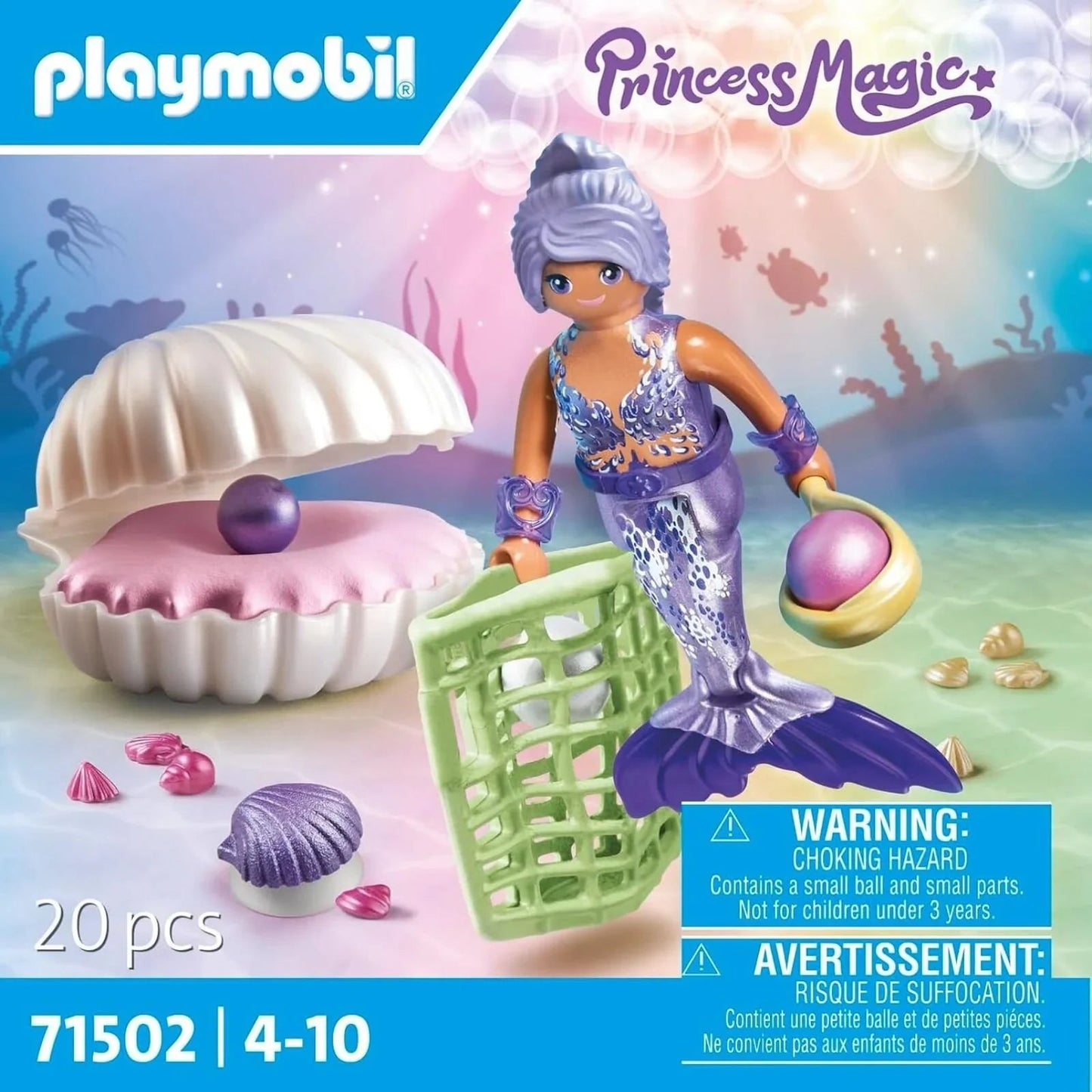 Playmobil Princess Magic 71502 Mermaid with Pearl Seashell - mezetto ebebek ebebek