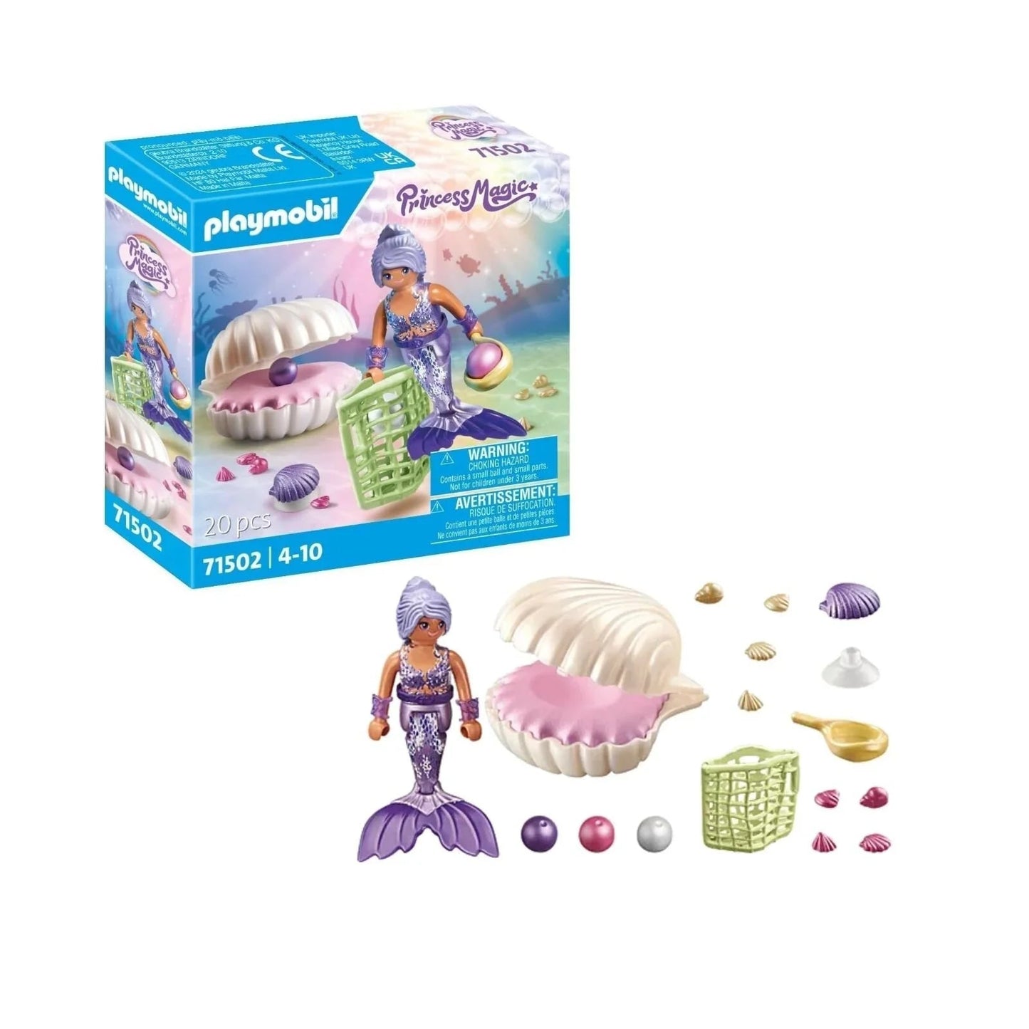 Playmobil Princess Magic 71502 Mermaid with Pearl Seashell - mezetto ebebek ebebek